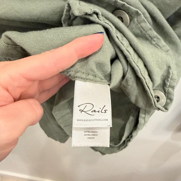 Rails Sage Green Shirt Jacket - Picture 4 of 4